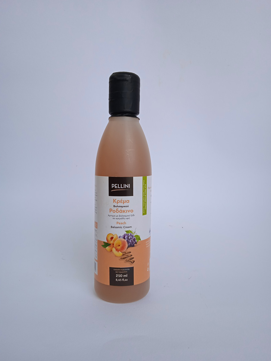 250 ml squeeze bottle of balsamic cream with peach juice